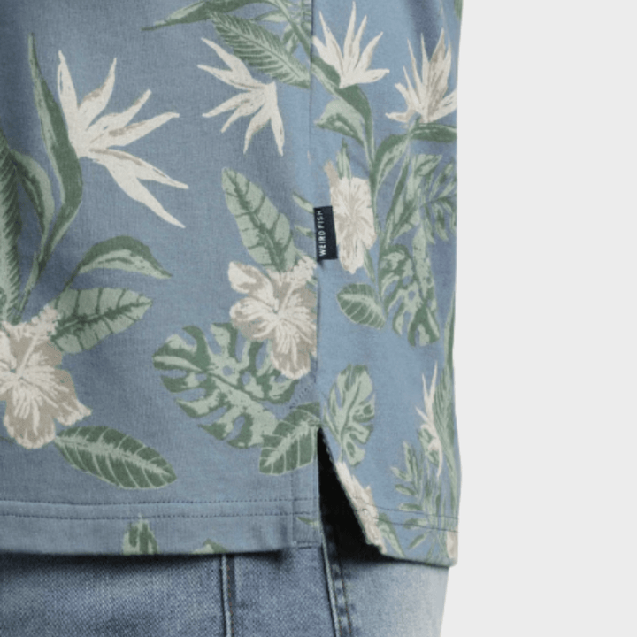 Mens Blue Print Polo from You Know Who's
