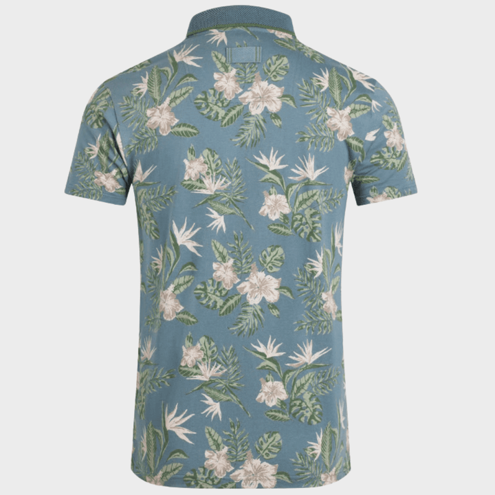 Mens Blue Print Polo from You Know Who's