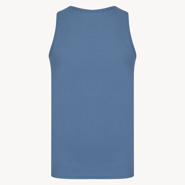 Mens Blue Ribbed Vest from You Know Who's