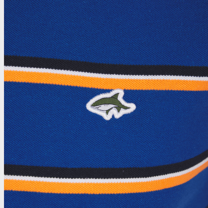 Men's Blue Striped Le Shark Polo from You Know Who's