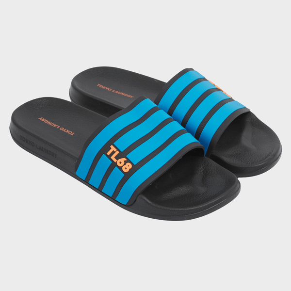 Men's Blue Tokyo Laundry Striped Slider from You Know Who's