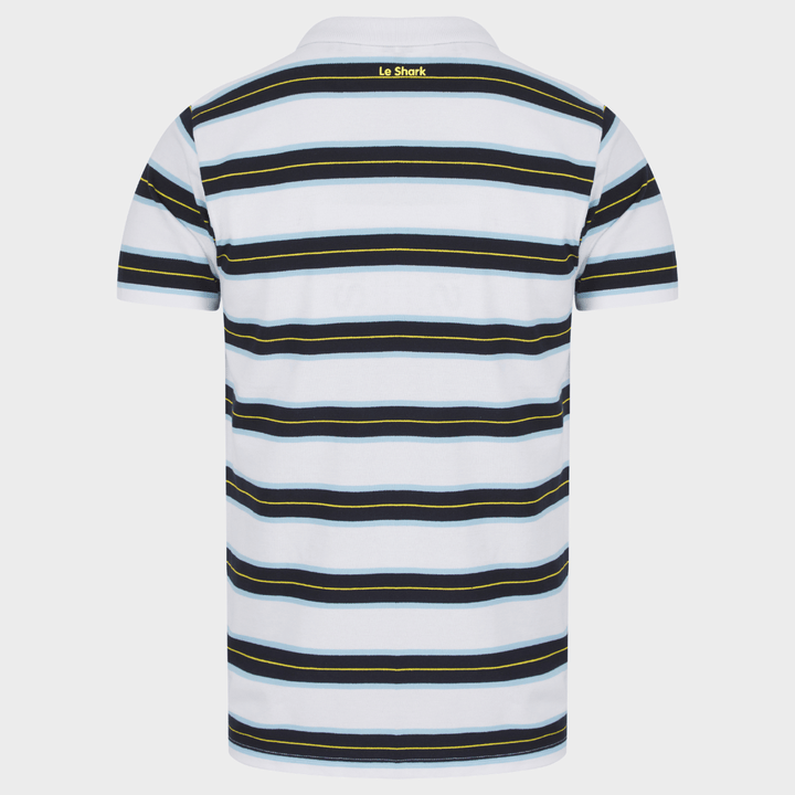 Men's Bluebell Striped Le Shark Polo from You Know Who's