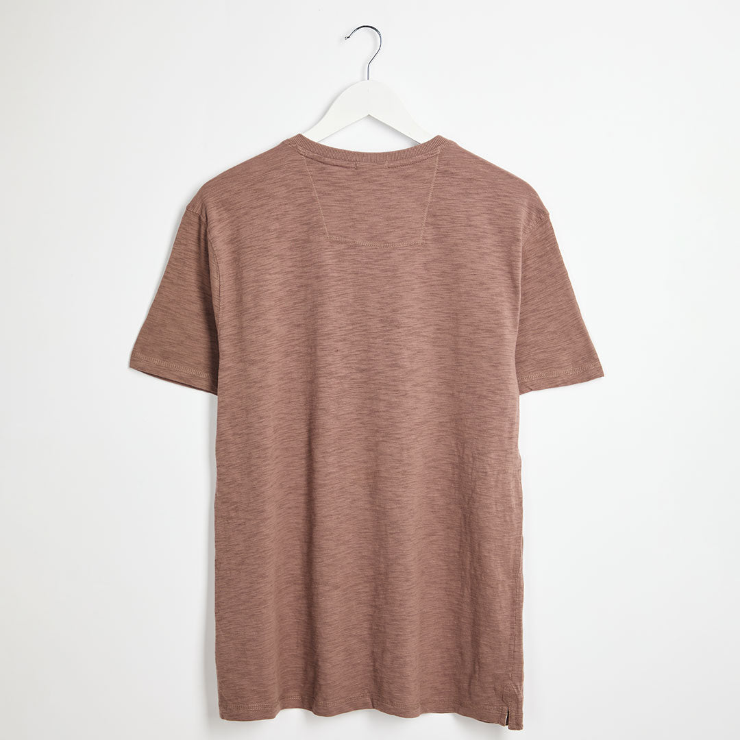 Men's Brown Grandad Collar Top from You Know Who's