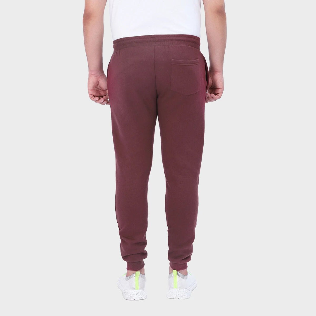 Mens Burgundy Jogging Bottoms from You Know Who's