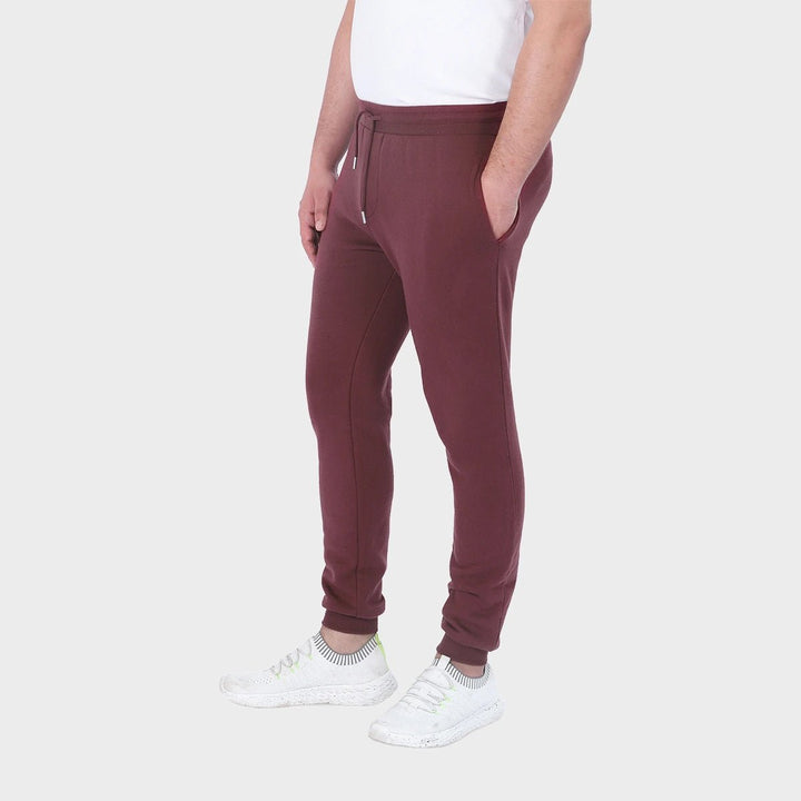 Mens Burgundy Jogging Bottoms from You Know Who's