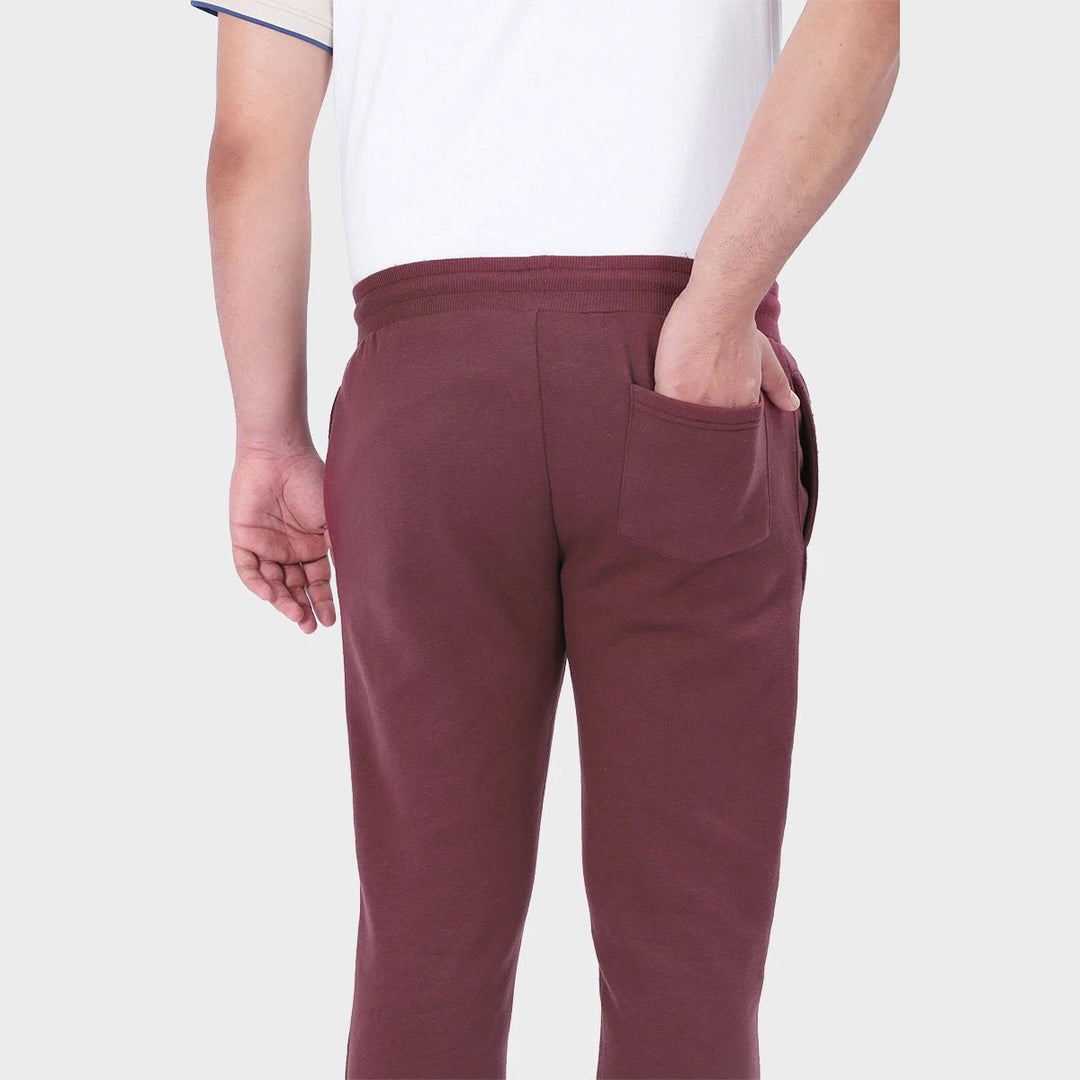 Mens Burgundy Jogging Bottoms from You Know Who's