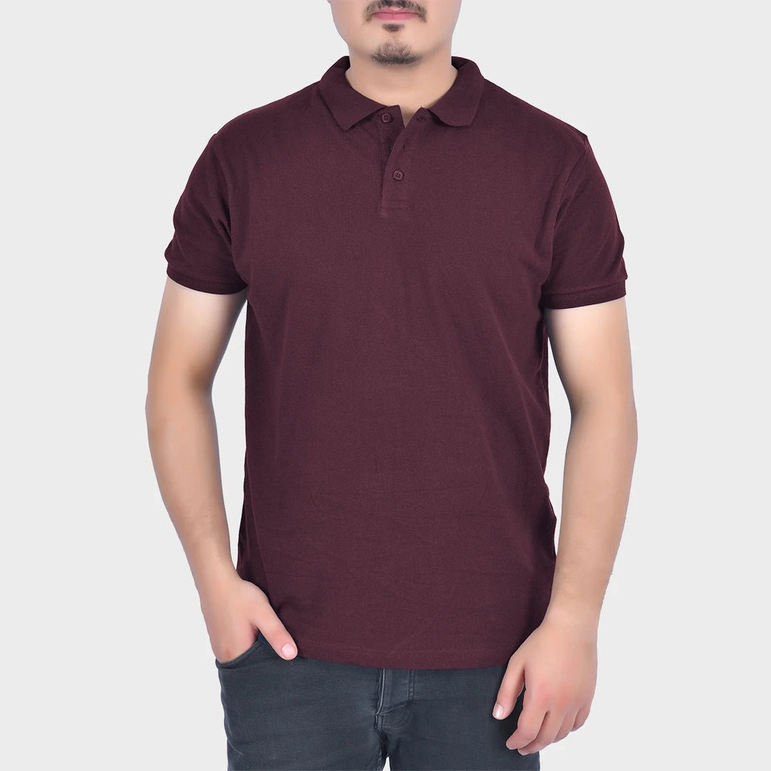 Mens Burgundy Polo Shirt from You Know Who's