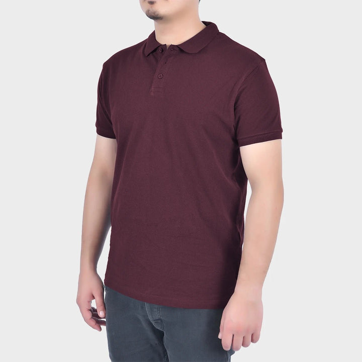 Mens Burgundy Polo Shirt from You Know Who's