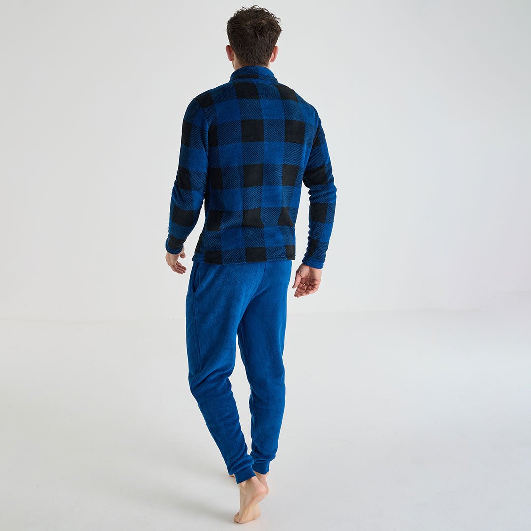 Mens Checked Fleece Pyjamas from You Know Who's