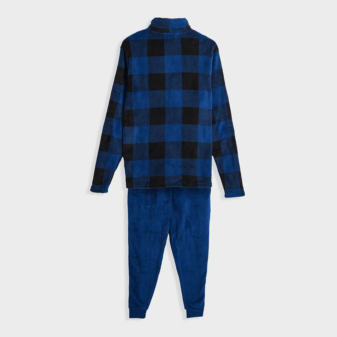 Mens Checked Fleece Pyjamas from You Know Who's