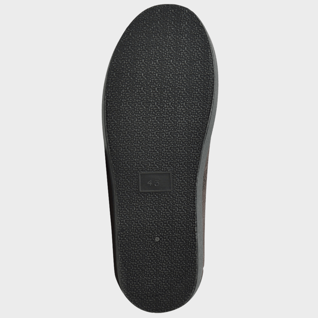 Mens Chocolate Plush Cord Slipper from You Know Who's