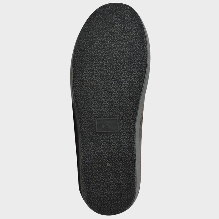 Mens Chocolate Plush Cord Slipper from You Know Who's