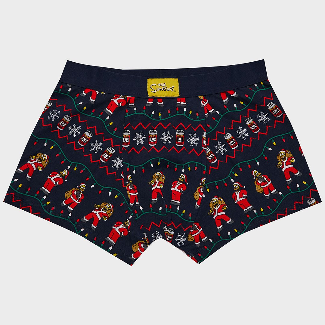 Mens Christmas Simpson Character Boxer from You Know Who's