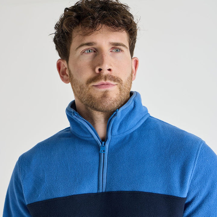 Mens Contrast 1/4 Zip Fleece from You Know Who's