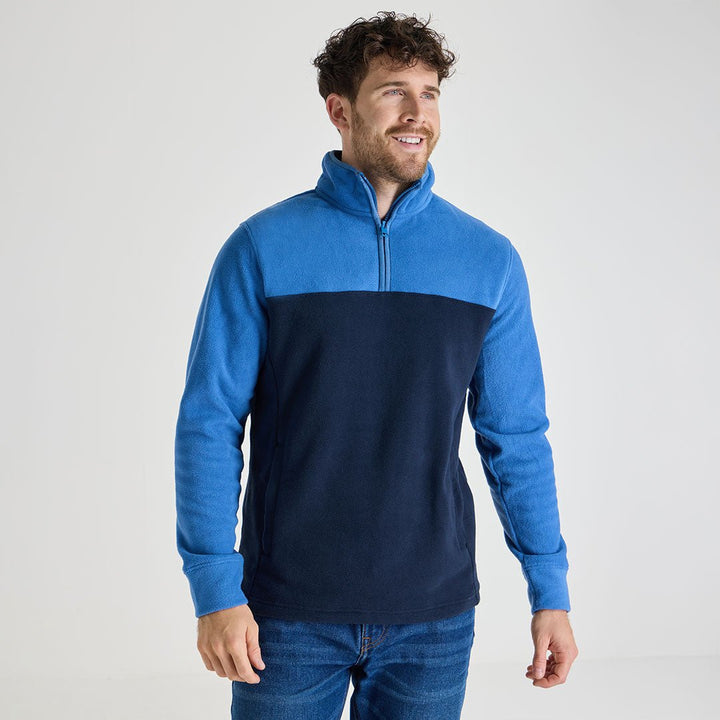 Mens Contrast 1/4 Zip Fleece from You Know Who's