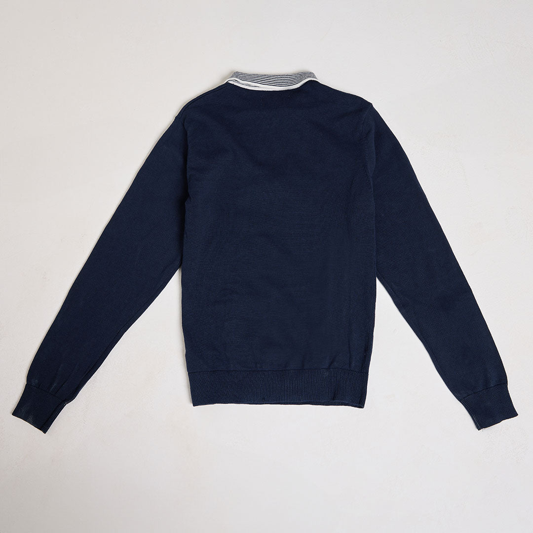 Mens Contrast Collar Jumper from You Know Who's