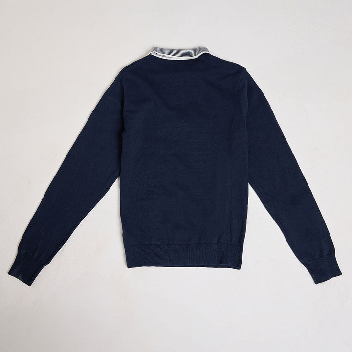 Mens Contrast Collar Jumper from You Know Who's