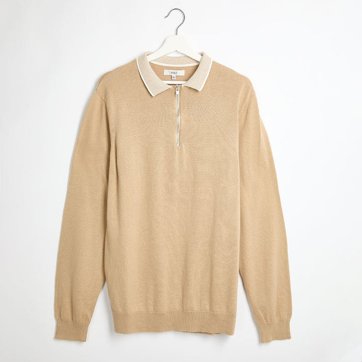 Mens Contrast Collar Jumper from You Know Who's