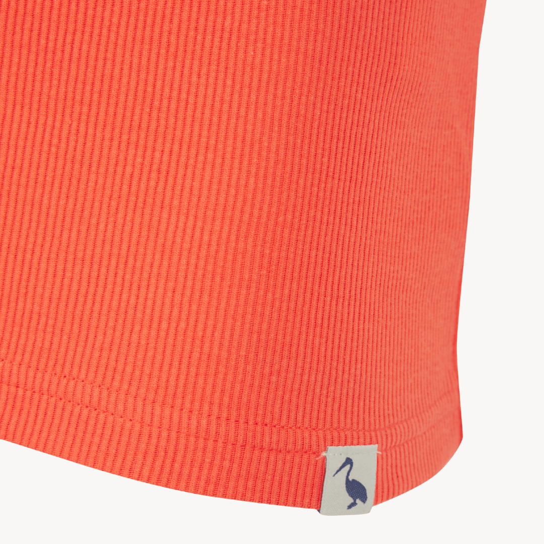 Mens Coral Ribbed Vest from You Know Who's