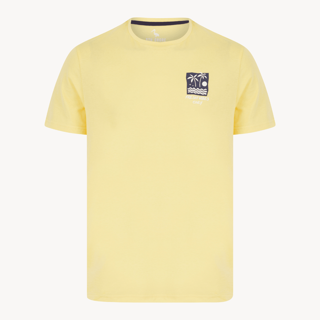 Mens Cream 'A better Tomorrow' T-shirt from You Know Who's