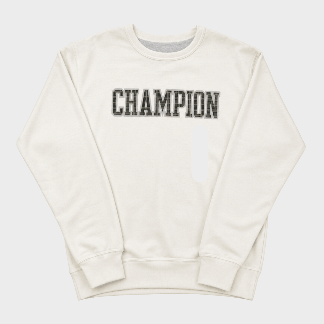 Men's Cream Champion Word Logo Sweater from You Know Who's