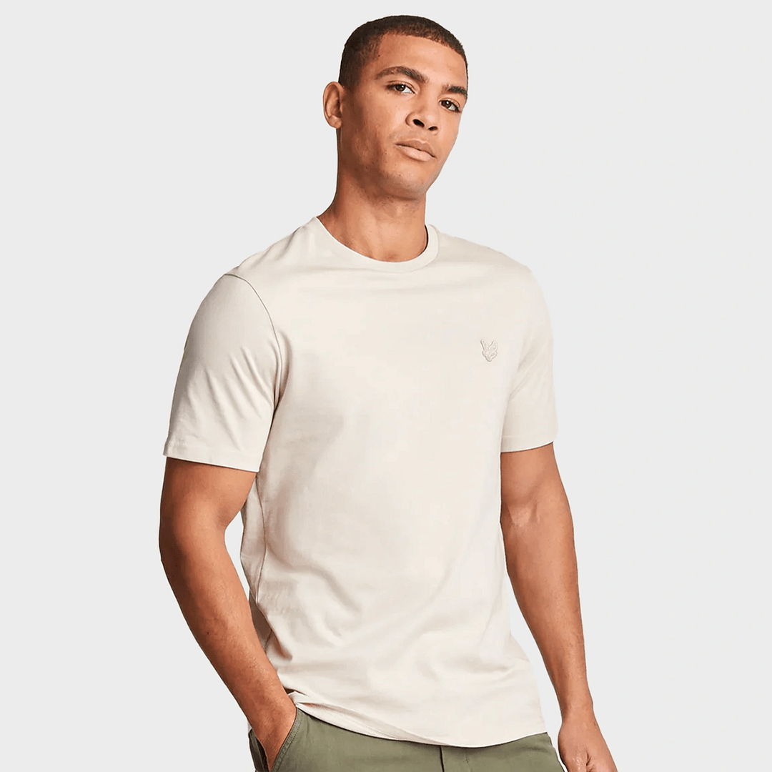 Men's Cream Lyle & Scott Logo T-shirt from You Know Who's