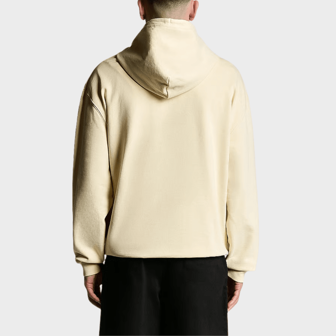 Mens Cream Lyle & Scott Text Hoodie from You Know Who's