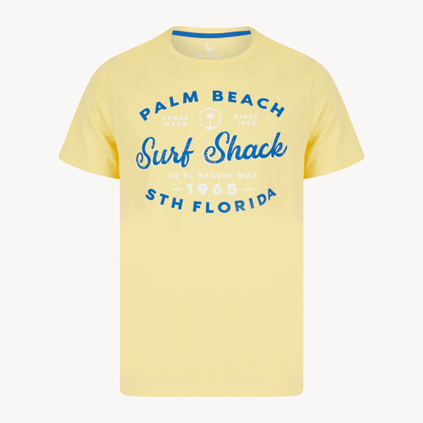 Mens Cream Surf Shack T-shirt from You Know Who's
