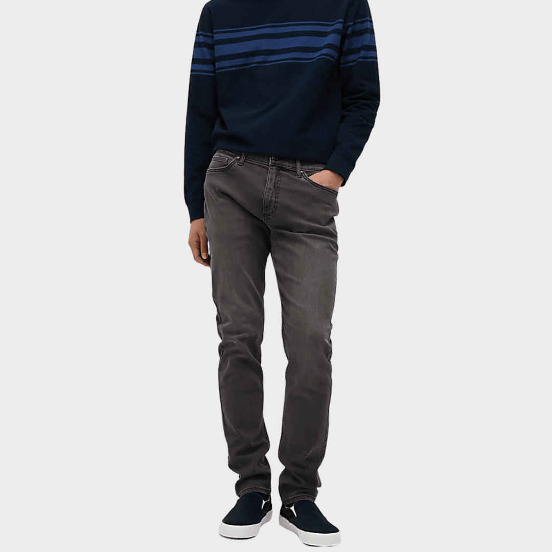 Mens Dark Grey Slim Fit Jeans from You Know Who's