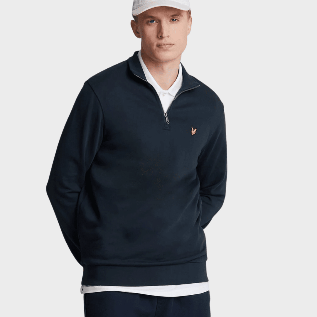 Mens Dark Navy Lyle & Scott 1/4 Zip from You Know Who's