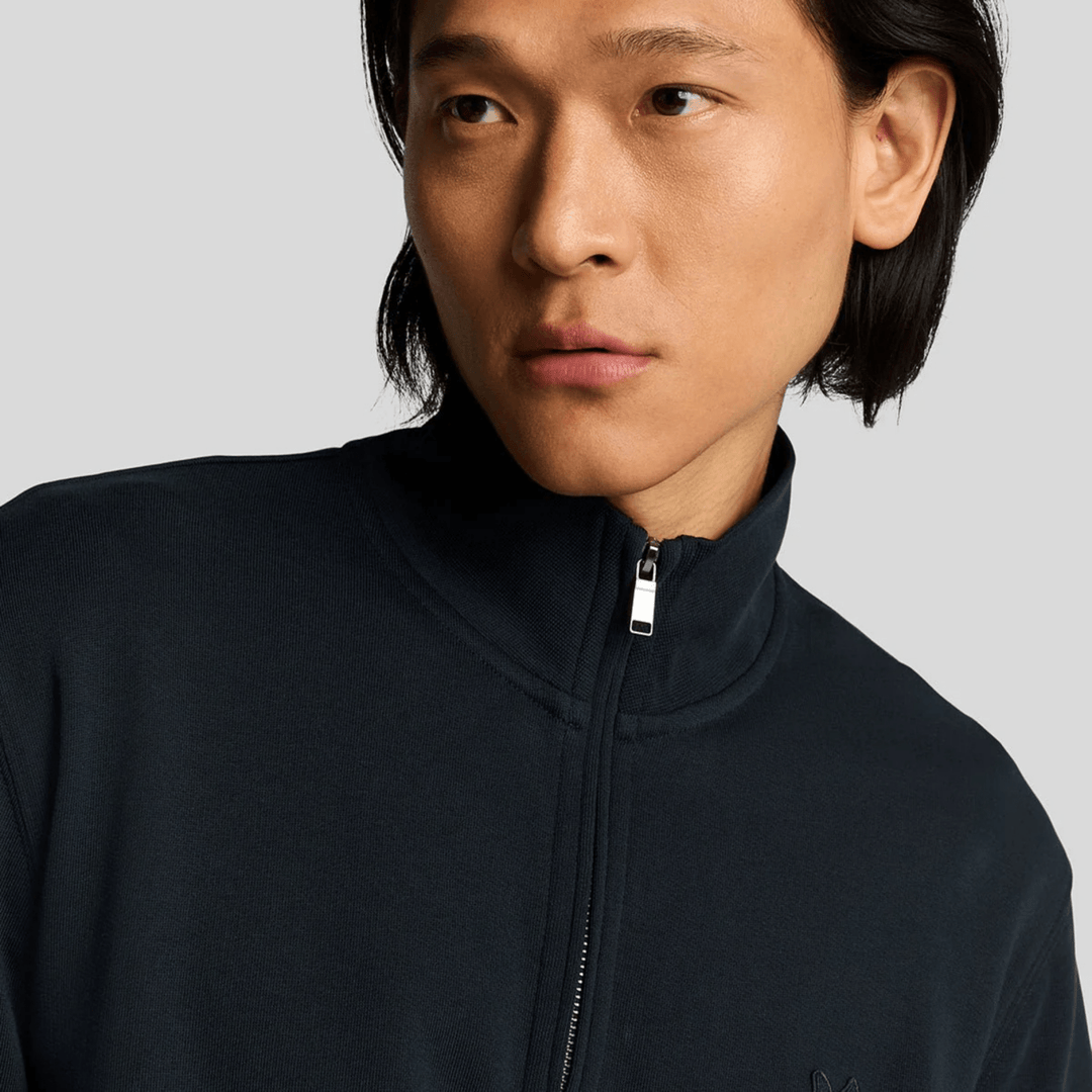 Mens Dark Navy Lyle & Scott 1/4 Zip Tonal Badge from You Know Who's
