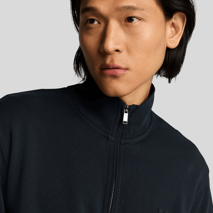 Mens Dark Navy Lyle & Scott 1/4 Zip Tonal Badge from You Know Who's
