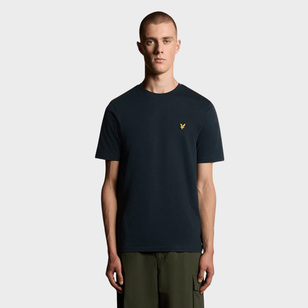 Men's Dark Navy Lyle & Scott Gold Logo T-shirt from You Know Who's