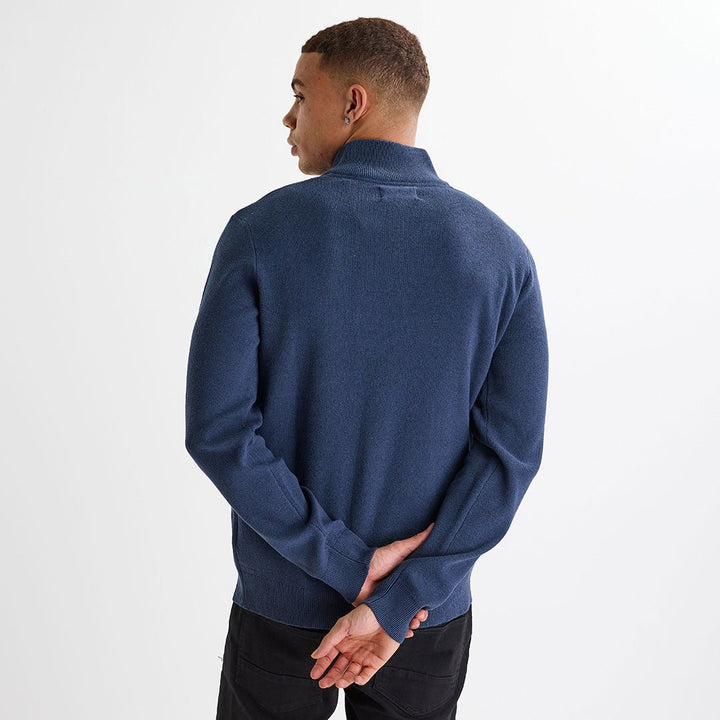 Mens Denim 1/4 Zip Jumper from You Know Who's