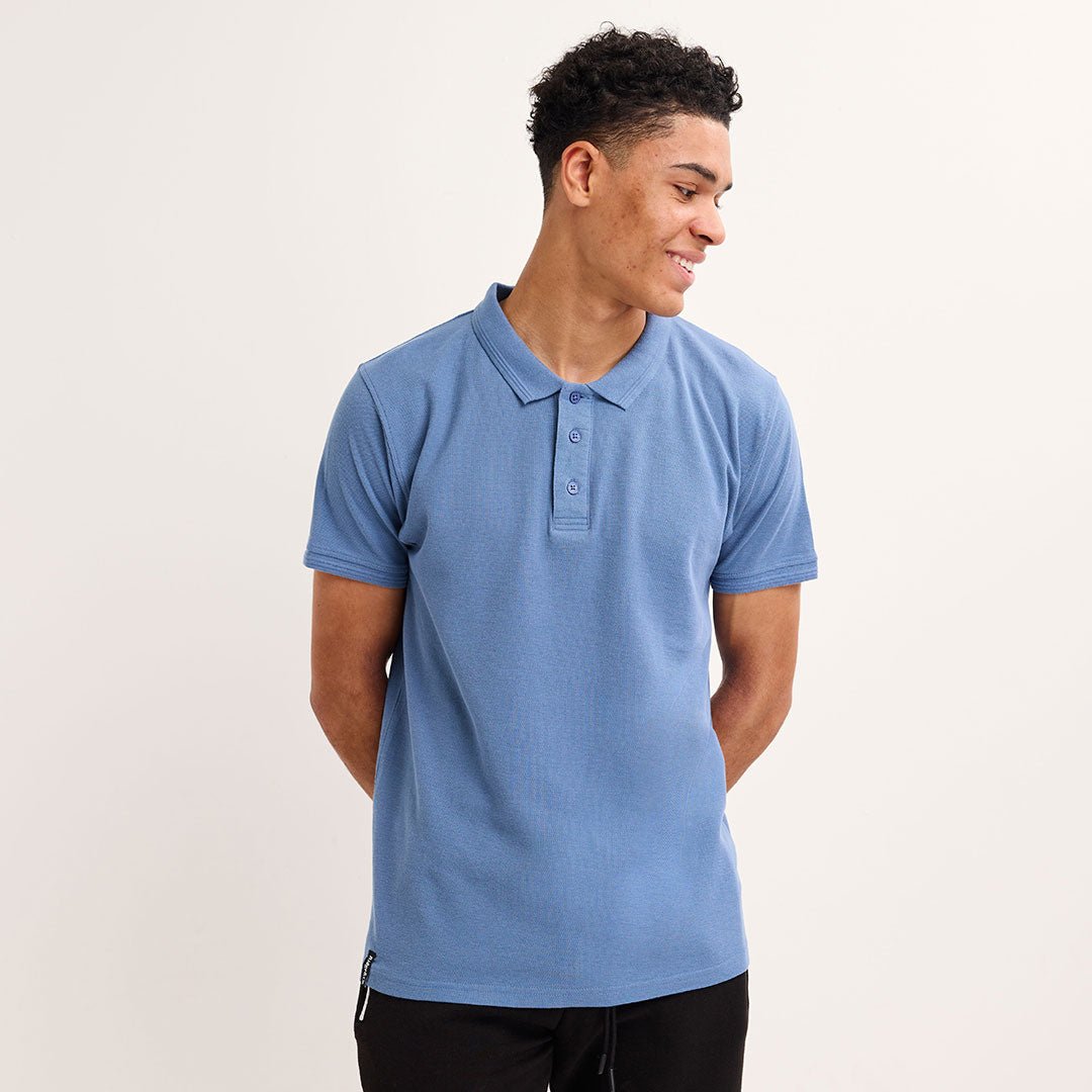 Mens Denim Tipped Collar Polo from You Know Who's
