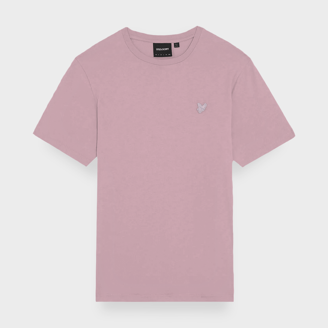Men's Dusty Pink Lyle & Scott Logo T-shirt from You Know Who's