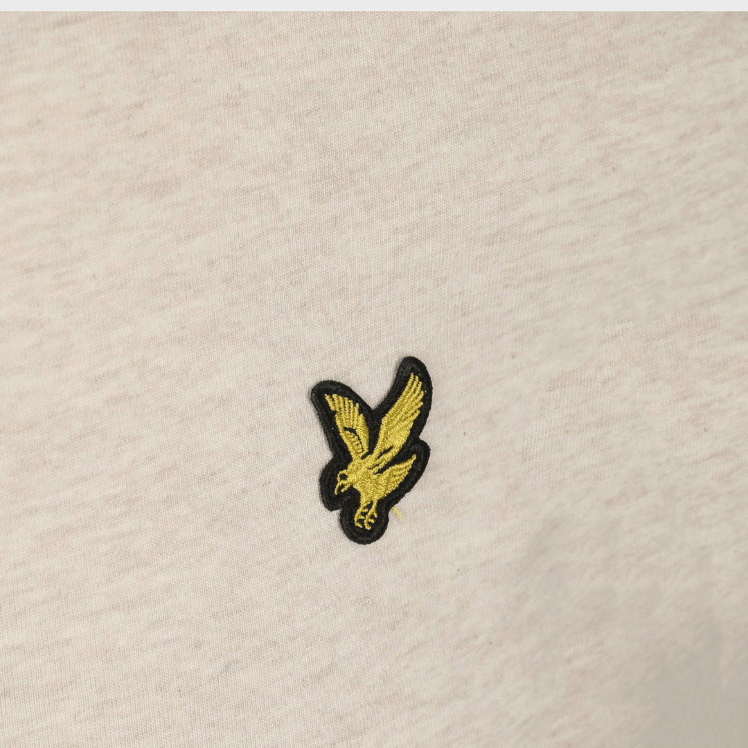 Men's Ecru Marl Lyle & Scott Gold Logo T-shirt from You Know Who's