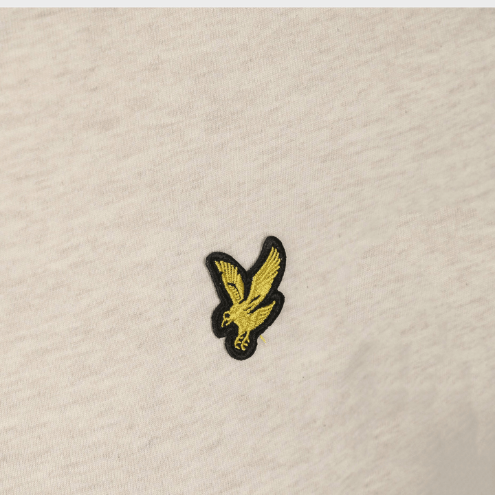 Men's Ecru Marl Lyle & Scott Gold Logo T-shirt from You Know Who's
