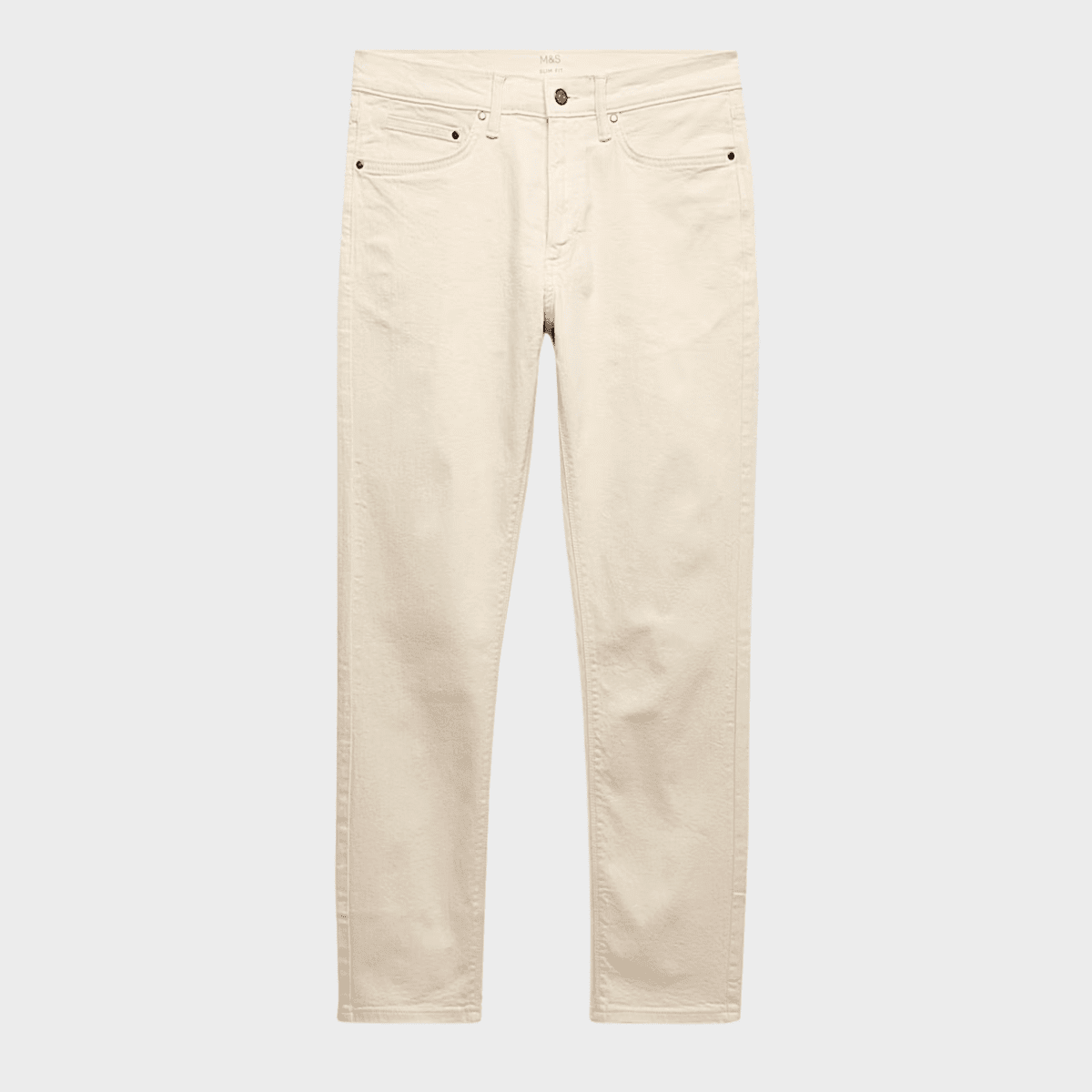 Mens Ecru Slim Fit Jeans from You Know Who's