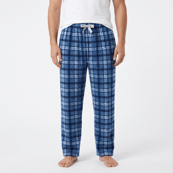 Mens Fleece Check Lounge Pants from You Know Who's