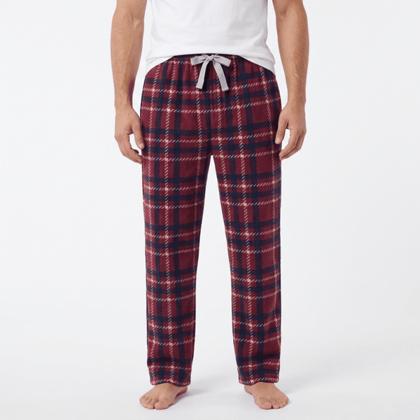 Mens Fleece Check Lounge Pants from You Know Who's