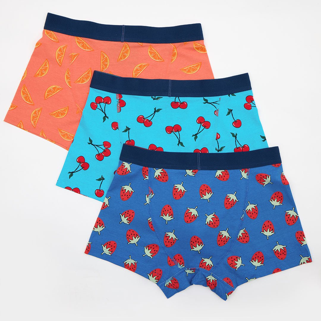 Mens Fruit 3pk Hipster Boxers from You Know Who's