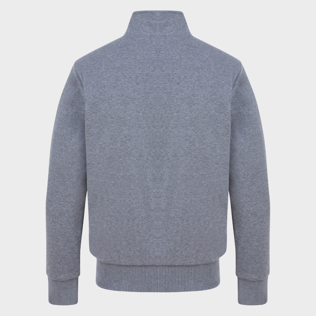 Mens Funnel Neck Zip Through Chunky Sweat With Borg Lining from You Know Who's