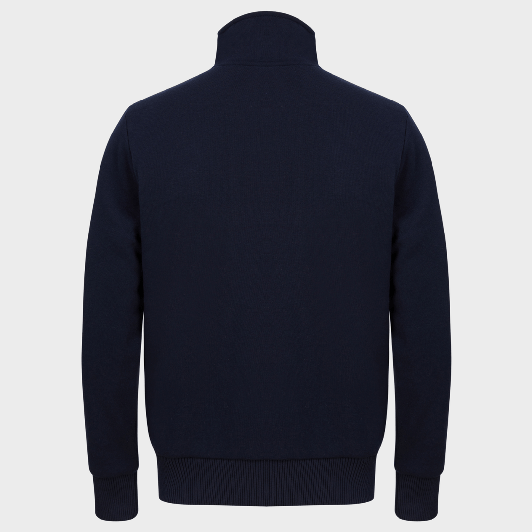 Mens Funnel Neck Zip Through Chunky Sweat With Borg Lining from You Know Who's
