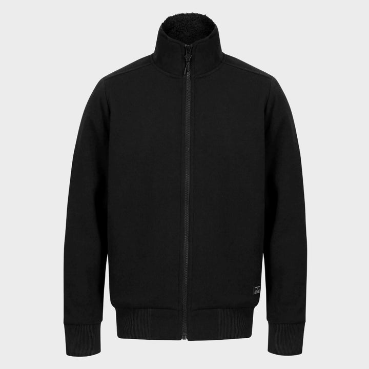 Mens Funnel Neck Zip Through Chunky Sweat With Borg Lining from You Know Who's