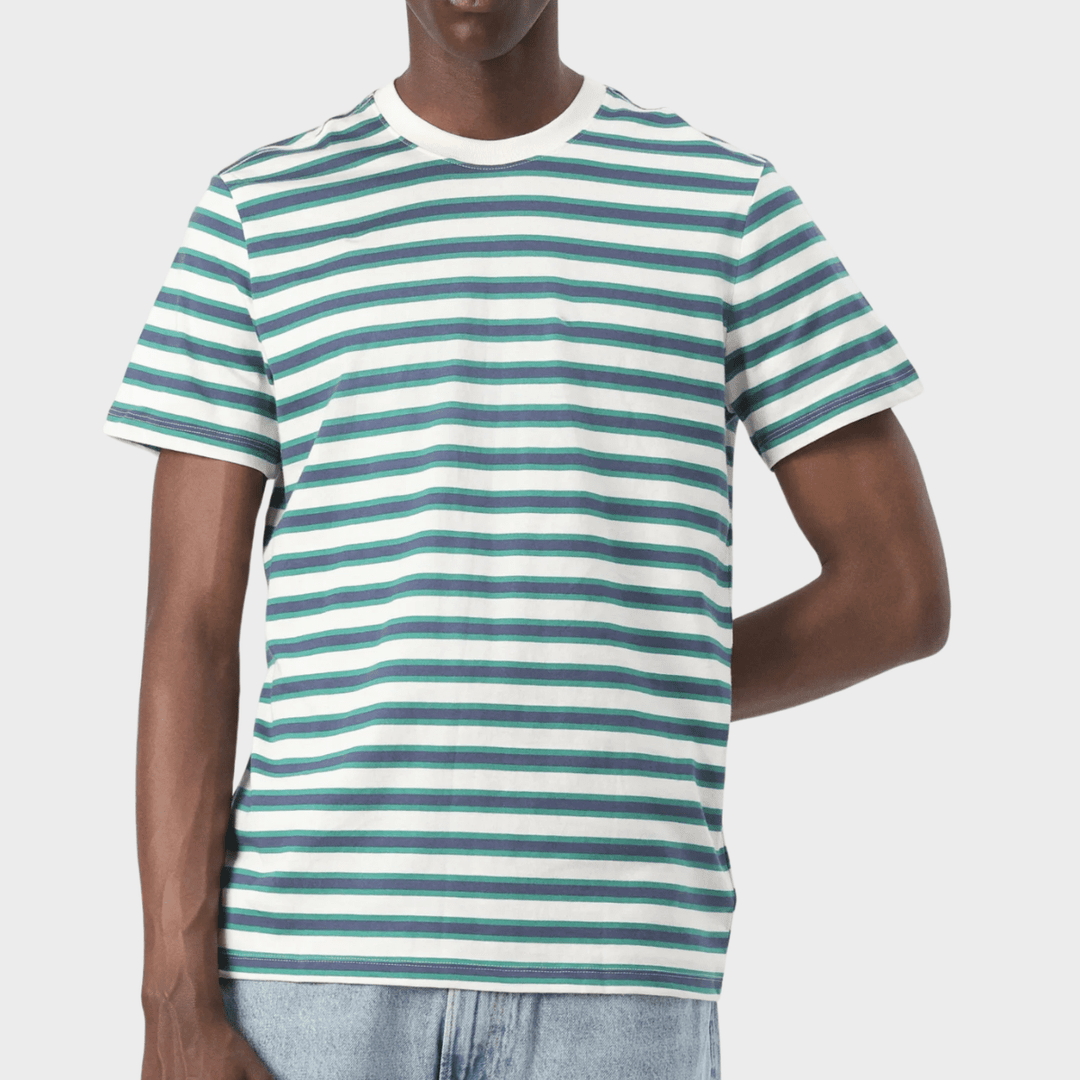 Men's GAP Navy Green Striped T-Shirt from You Know Who's