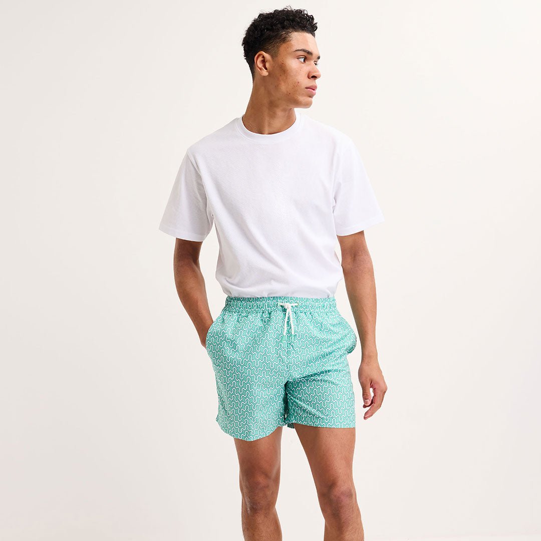 Men's Geometric Swim Shorts from You Know Who's