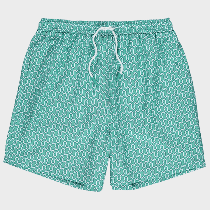 Men's Geometric Swim Shorts from You Know Who's