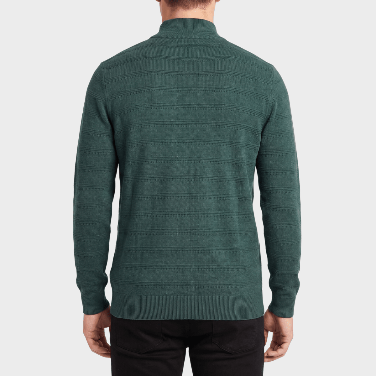 Men's Green 1/4 Zip Jumper from You Know Who's