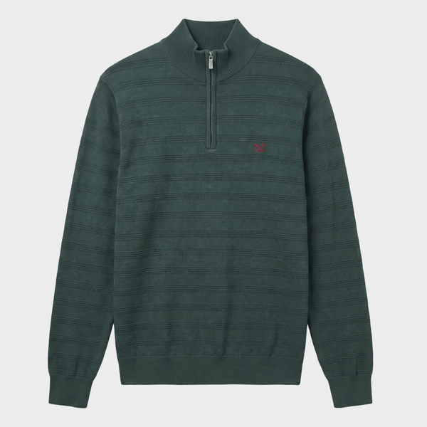 Men's Green 1/4 Zip Jumper from You Know Who's
